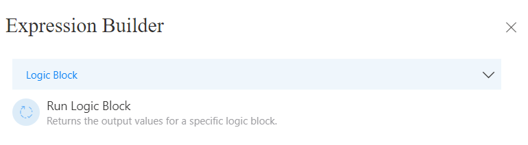 Expression Builder Block