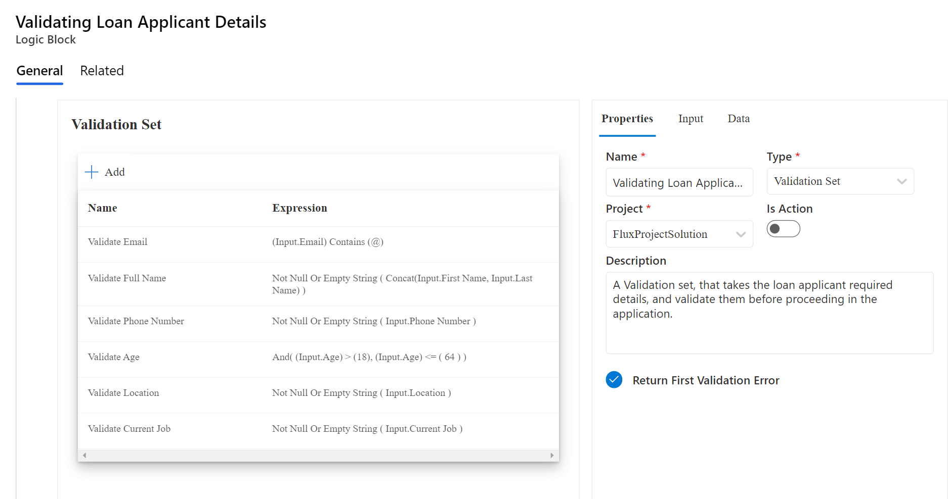 Validating Loan Applicant Details